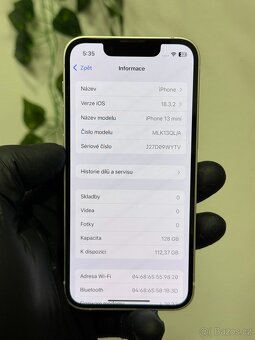 iPhone 13 mini 128GB bílý - 100% baterie - 6