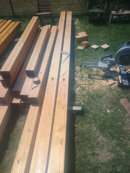 Prkna fošny trámy pergoly - 6