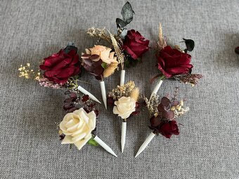 Umělé květiny např. na výzdobu svatby - 6