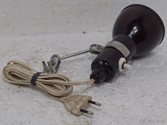 Bakelitové nástěnné retro světlo / lampička - OK stav - 6