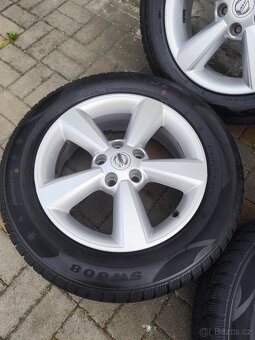 ALU 5x114.3 r17 NISSAN + ZÁNOVNÍ PNEU - 6