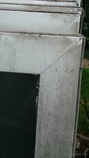 7 ks hliníková okna dvojsklo 132x 132cm 1200 kč - 6