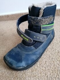 Modré kotníkové zimní barefoot boty značky Fare Bare, v. 32 - 6