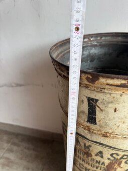 originální plechová nádoba Straka a spol. Německý Brod - 6