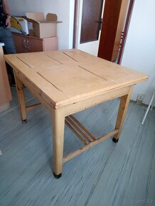 Starožitný rozkládací kuchyňský stůl - 6