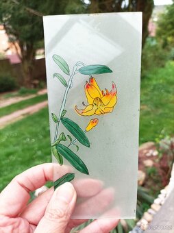Vitrážová sklíčka 17,5 x 8cm - 6