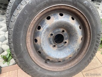 Plechové disky 14” 4x108 a nové zimní pneu 175/65/R14 - 6
