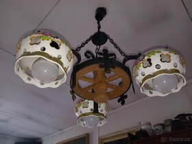 2x originální hezký lustr selský styl, chalupa - 6