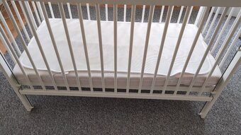 Dětská postýlka-bílá 120 x 60 cm, s matrací - 6