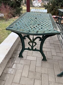 Zahradni sezeni stolek lavičky - 6