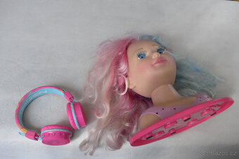 BARBIE Hlava + Stereo Sluchatka - 6