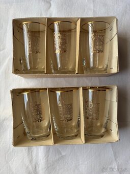 Skleničky panáky Nový Jičín, gravírované, 6 ks - 6