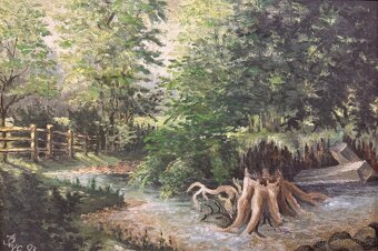 Obraz Krajina s pařezem/ - 6