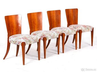 J.HALABALA, přečalouněné židle lízátka, 4 kusy. - 6