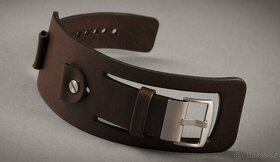 Kožený široký řemínek č.15 k hodinkám - 6