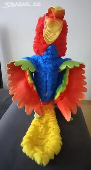Mluvící papoušek 28 cm plyšový robot - 6