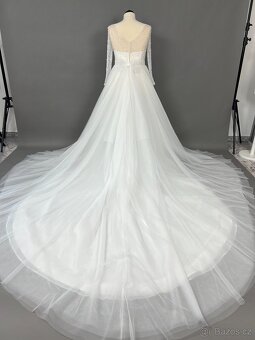 Luxusní nenošené svatební šaty, Joanna 46 EU (2 XL) - 6