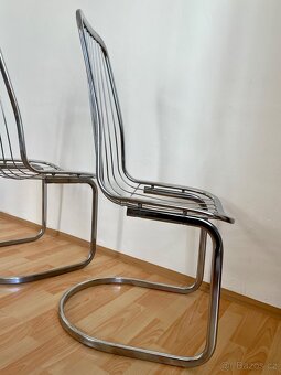 vintage chairs chromové židle Gastone Rinaldi - 6