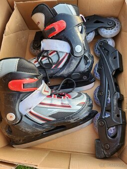 Dětské lední/kolečkové brusle 30-33 - 6