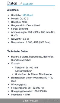 Sloupové repro MB Quart QL-40C-TOP stav. - 6