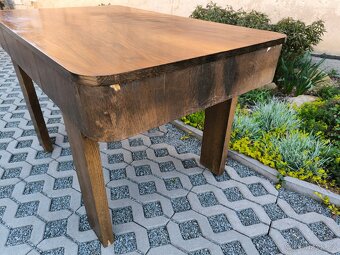 Starožitný Art Deco jídelní stůl - 30. léta - 6