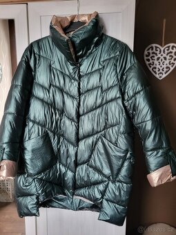 BUNDA 4XL- TMAVĚ ZELENO-BÉŽOVÁ- MÓDNÍ - 6