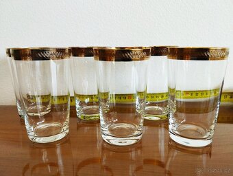 Zlacené skleničky a misky předválečné - 6