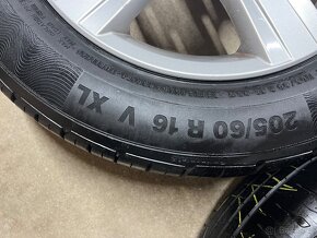 Originální letní alu VW 205/60R16, Continental 5,5mm - 6