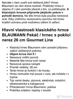 Nový nerez hrnec 5 l, 26 cm průměr - 6