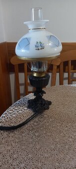 Stolní starožitná elektrická lampa - 6