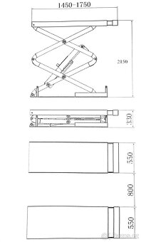 Nůžkový zvedák BORTEN,,BOR-E3500'' 3500KG rv.2025 - 6