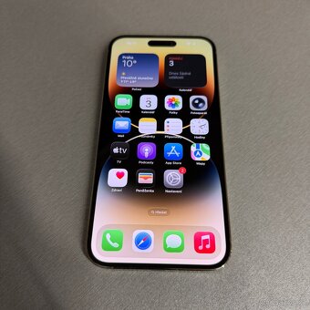 iPhone 14 Pro Max 128GB gold, pěkný stav, 12 měsíců záruka - 6