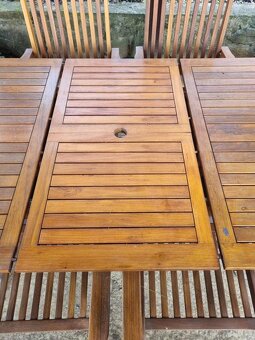 Venkovní set stůl + 6 židlí - 6