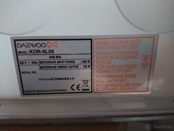 Mikrovlnná trouba Daewoo a Privileg. - 6