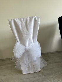Bílý potah na židle - svatba - 6