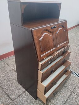 Rustikální nábytek, komoda z masívu, sekretář - 6