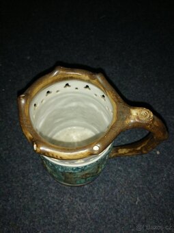 Starý porcelánový korbel dobrém stavu - 6