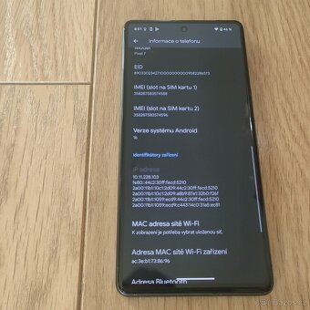 Google Pixel 7- 6,3" OLED /5G 8GB/128GB/Android 15/ černý - 6