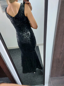 Nove cerne flitrove dlouhe saty Bodyflirt - 6