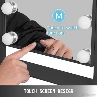 Nové stolní kosmetické zrcadlo s 12 LED - 6