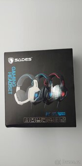 Herní sluchátka SADES A30S /stereo/prostorový zvuk/ LED - 6
