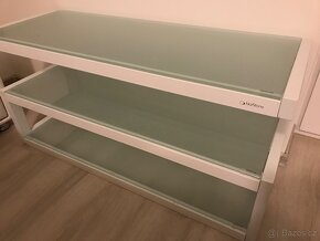 Audiostolek NorStone Esse AV bila/kremove bílé sklo - 6