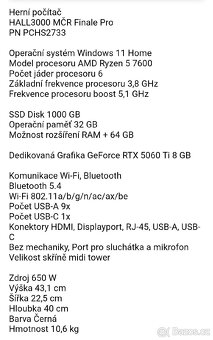 HAL3000 MČR Finale Pro (R5 7600, RTX 5060 Ti) NOVÝ - 6
