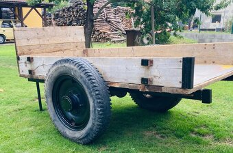 Masivní vlek za traktor, kára na dřevo, univerzální využití - 6