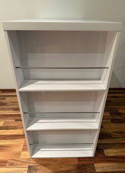 Bílý barový stůl a 2 černé židle - moderní set - 6