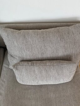 IKEA SÖDERHAMN 4místná béžová pohovka s lenoškou - 6