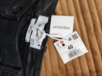 kalhoty kožené dámské nové, vel. 40 - 6