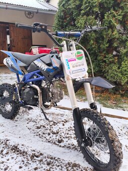 Pitbike 125ccm,4- takt, po výměně pístní sady ,super stav - 6