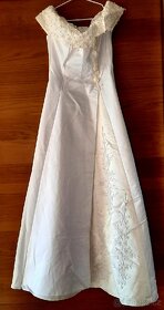 Svatební bílé šaty vel.38 - 6