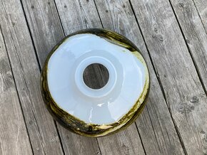 starý lustr lampa stínidlo sklo retro osvětlení lustr - 6